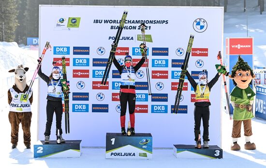 Slovenia Biathlon Worlds Women Mass Start
