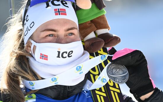 Slovenia Biathlon Worlds Women Mass Start