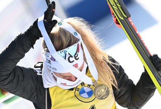 Slovenia Biathlon Worlds Women Mass Start