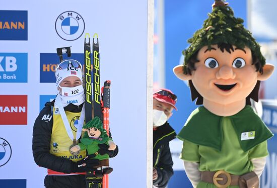 Slovenia Biathlon Worlds Women Mass Start