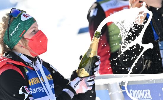 Slovenia Biathlon Worlds Women Mass Start