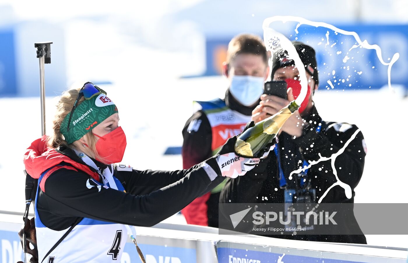 Slovenia Biathlon Worlds Women Mass Start