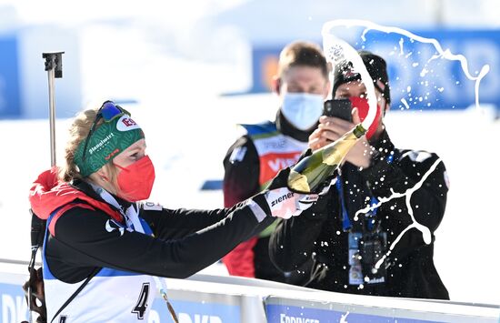 Slovenia Biathlon Worlds Women Mass Start