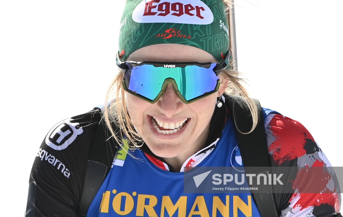 Slovenia Biathlon Worlds Women Mass Start