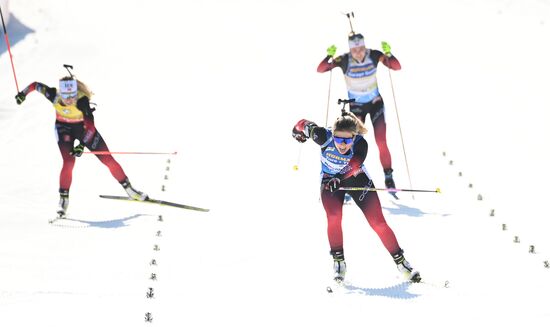 Slovenia Biathlon Worlds Women Mass Start