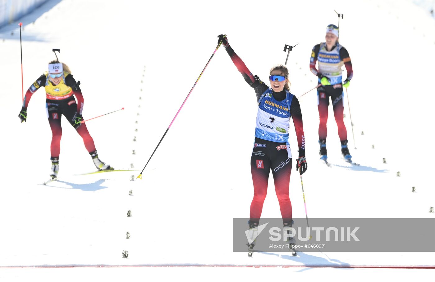 Slovenia Biathlon Worlds Women Mass Start