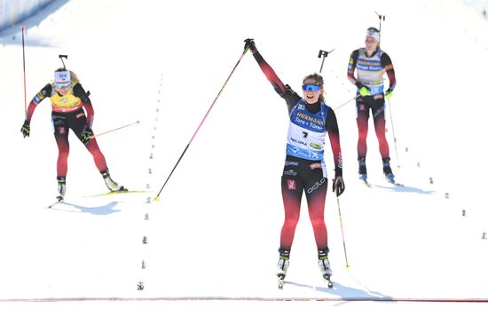 Slovenia Biathlon Worlds Women Mass Start