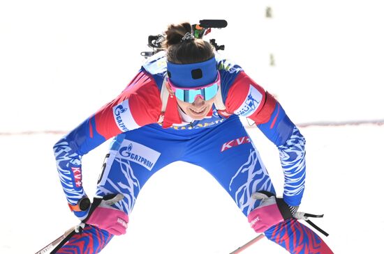 Slovenia Biathlon Worlds Women Mass Start