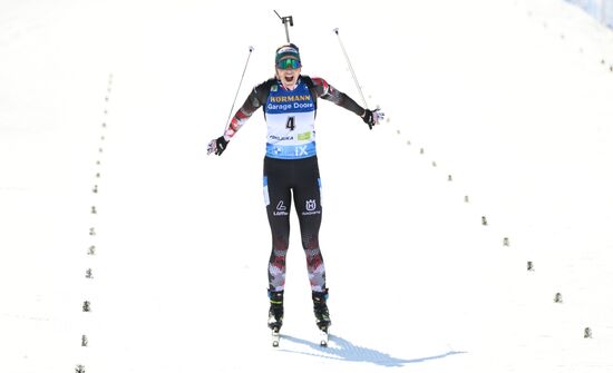 Slovenia Biathlon Worlds Women Mass Start