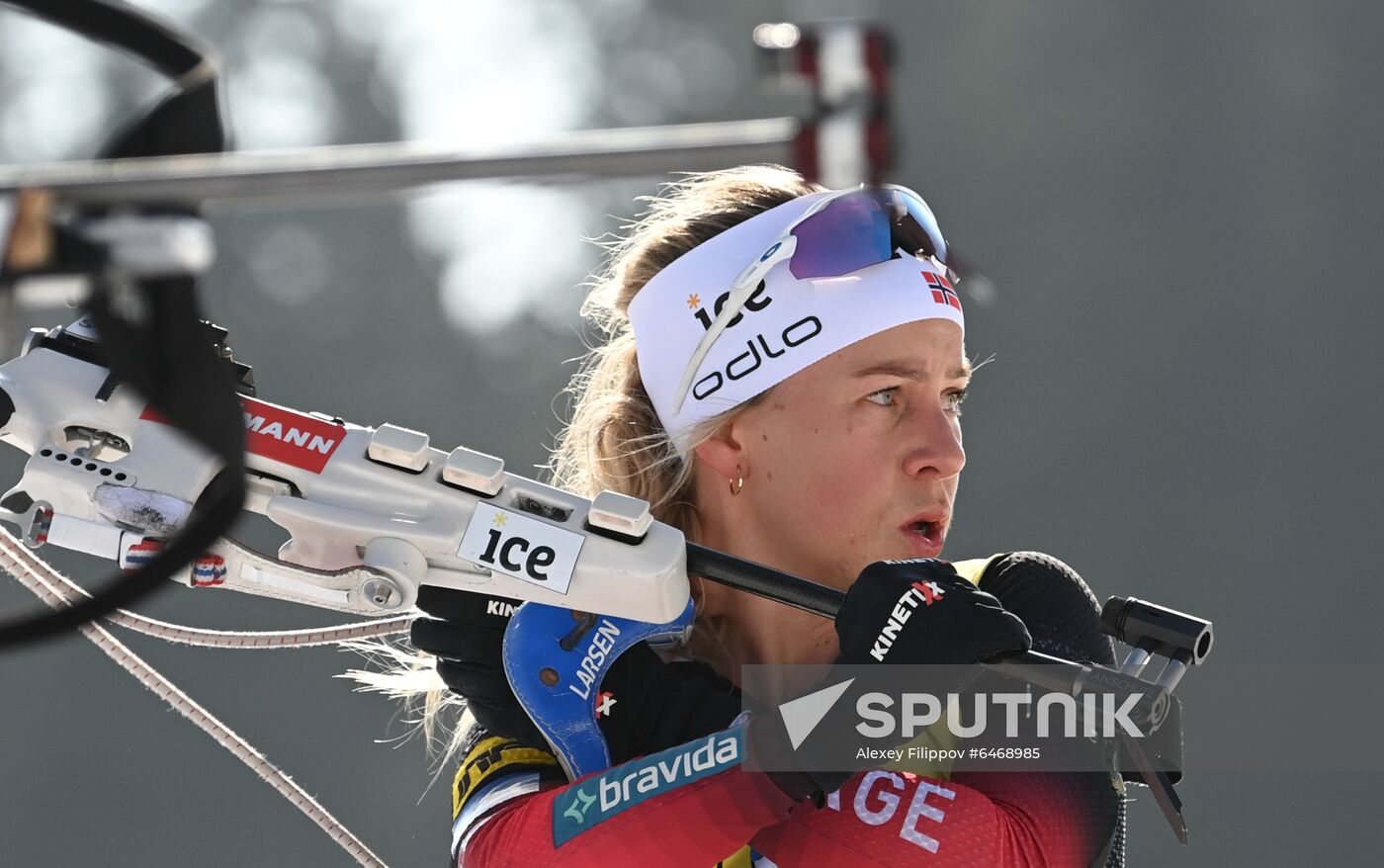 Slovenia Biathlon Worlds Women Mass Start