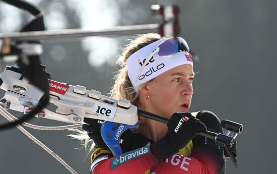 Slovenia Biathlon Worlds Women Mass Start