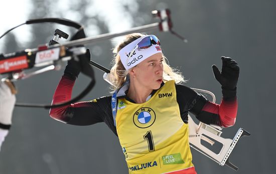 Slovenia Biathlon Worlds Women Mass Start