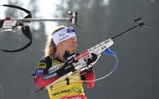 Slovenia Biathlon Worlds Women Mass Start