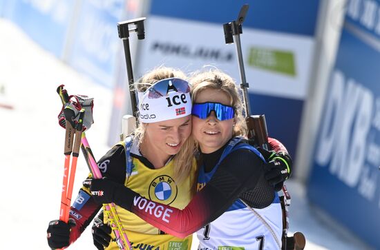 Slovenia Biathlon Worlds Women Mass Start