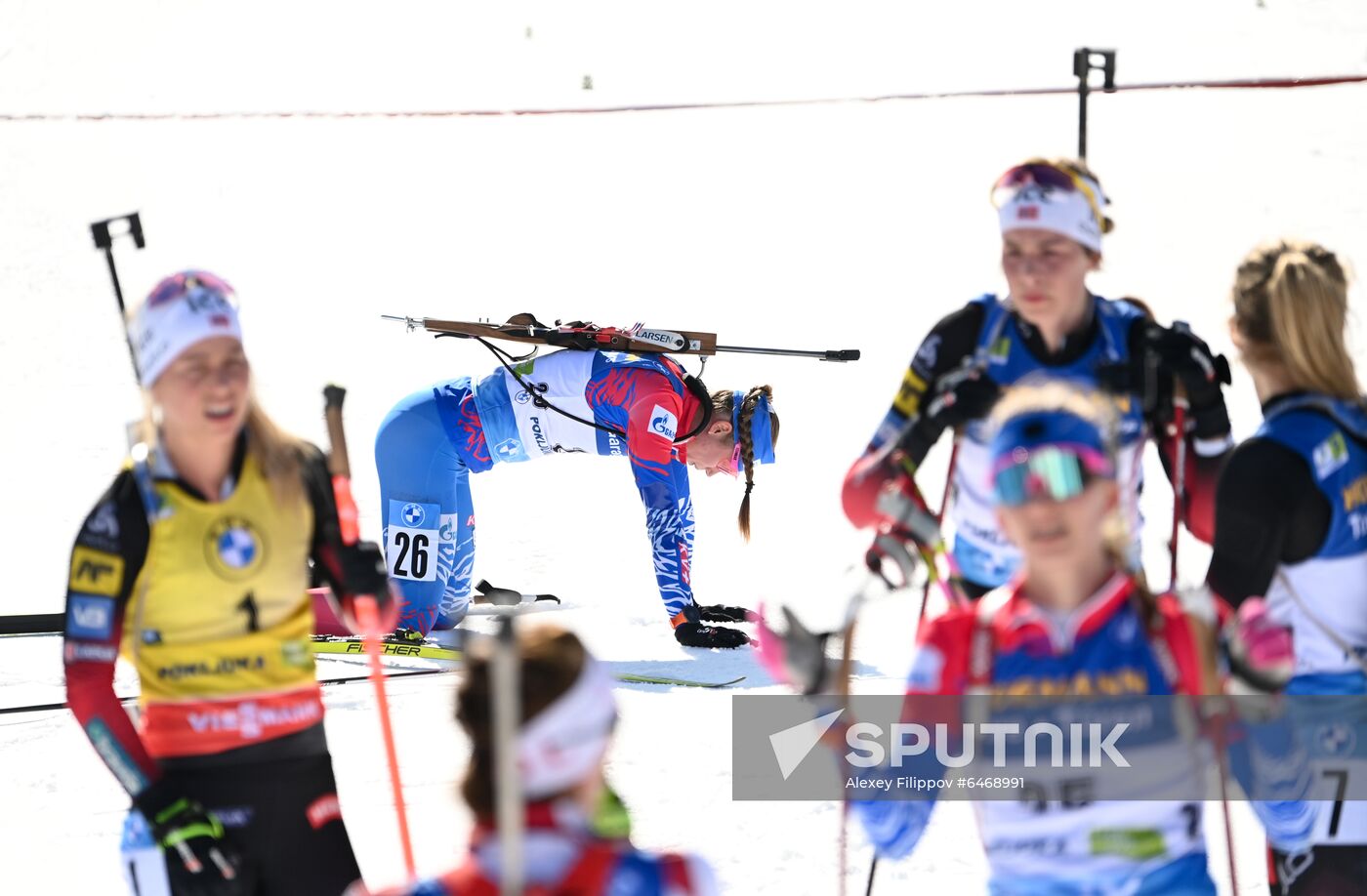Slovenia Biathlon Worlds Women Mass Start