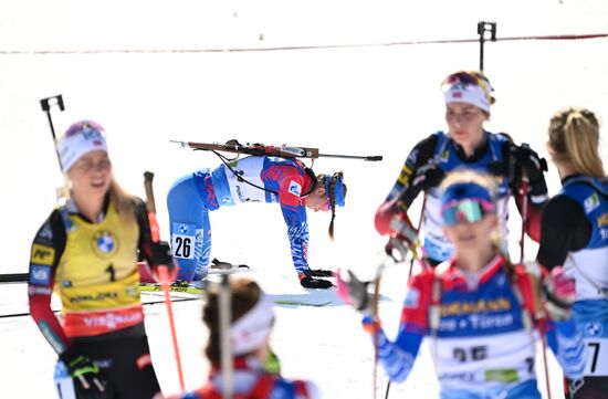 Slovenia Biathlon Worlds Women Mass Start