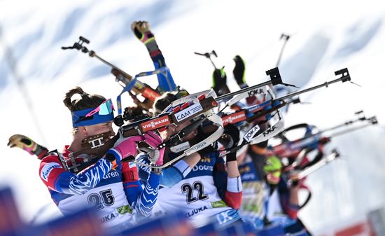 Slovenia Biathlon Worlds Women Mass Start