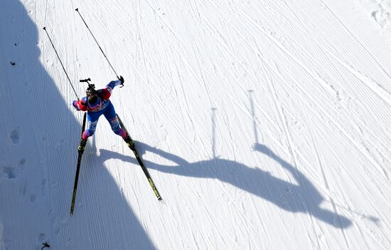 Slovenia Biathlon Worlds Women Mass Start