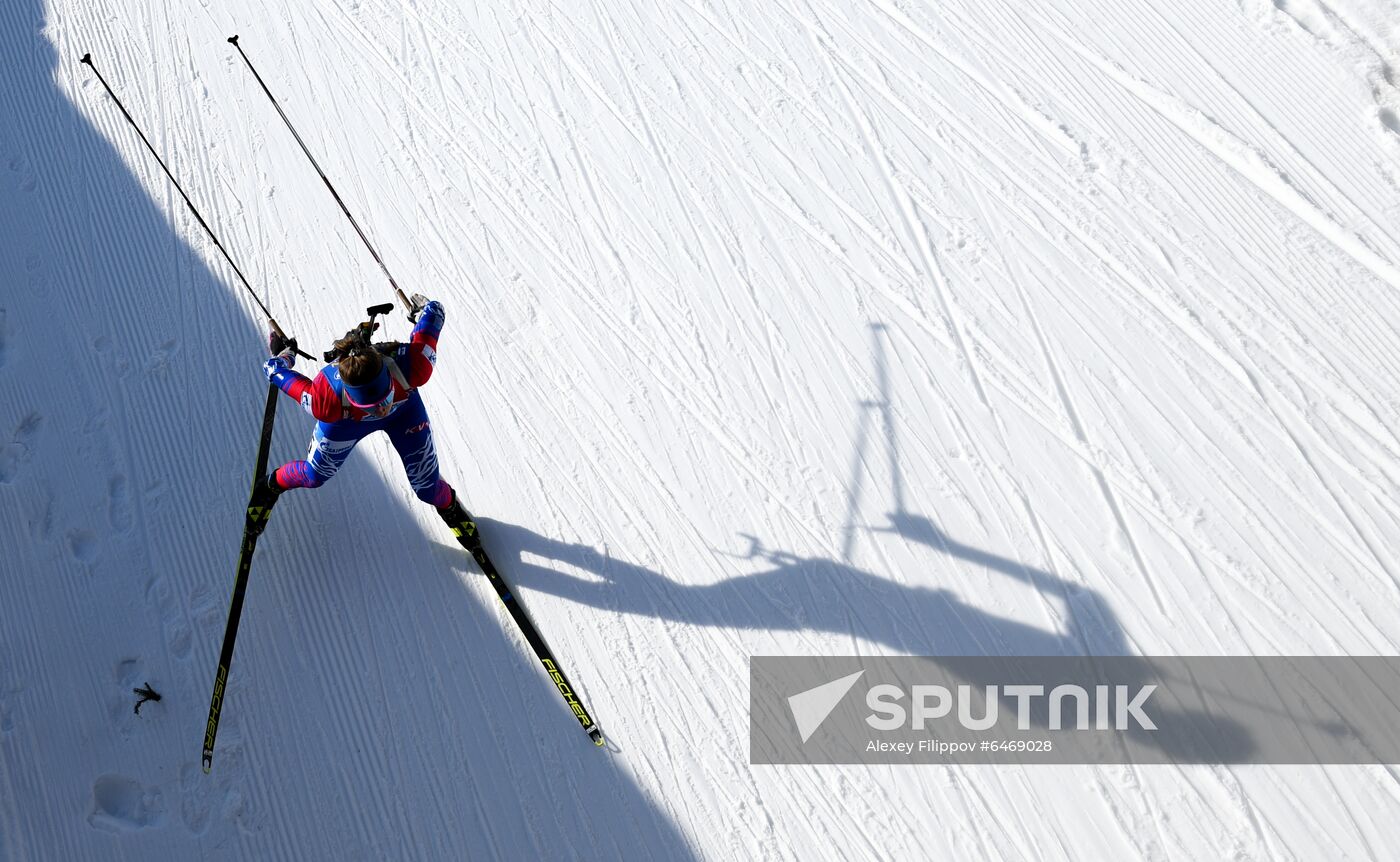 Slovenia Biathlon Worlds Women Mass Start