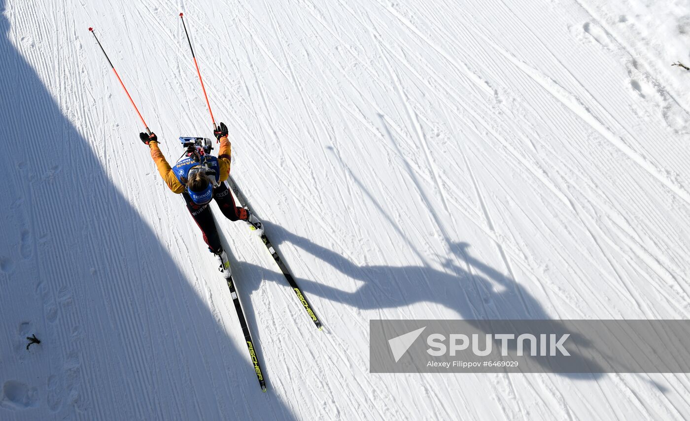 Slovenia Biathlon Worlds Women Mass Start