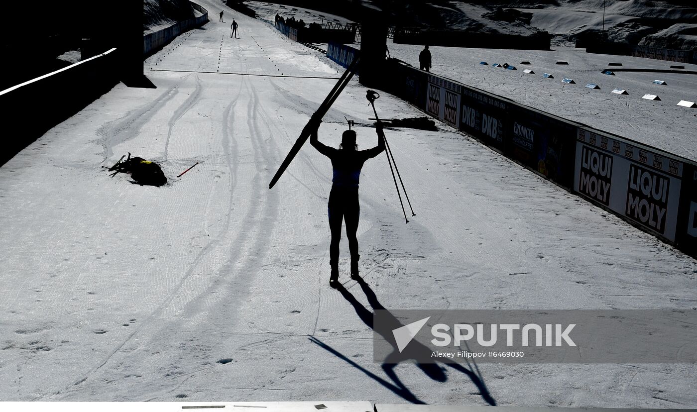 Slovenia Biathlon Worlds Women Mass Start
