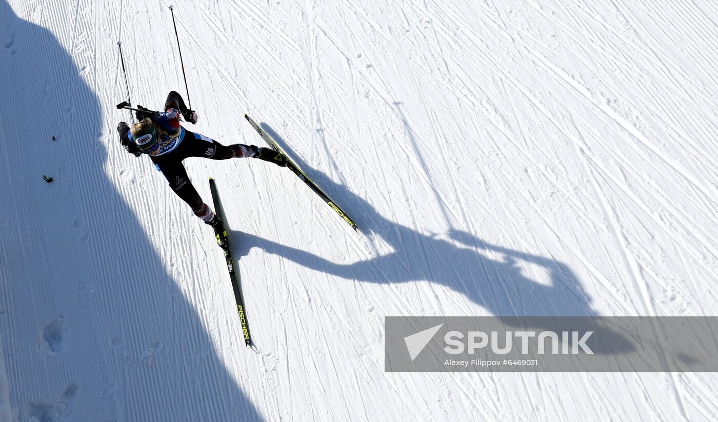 Slovenia Biathlon Worlds Women Mass Start