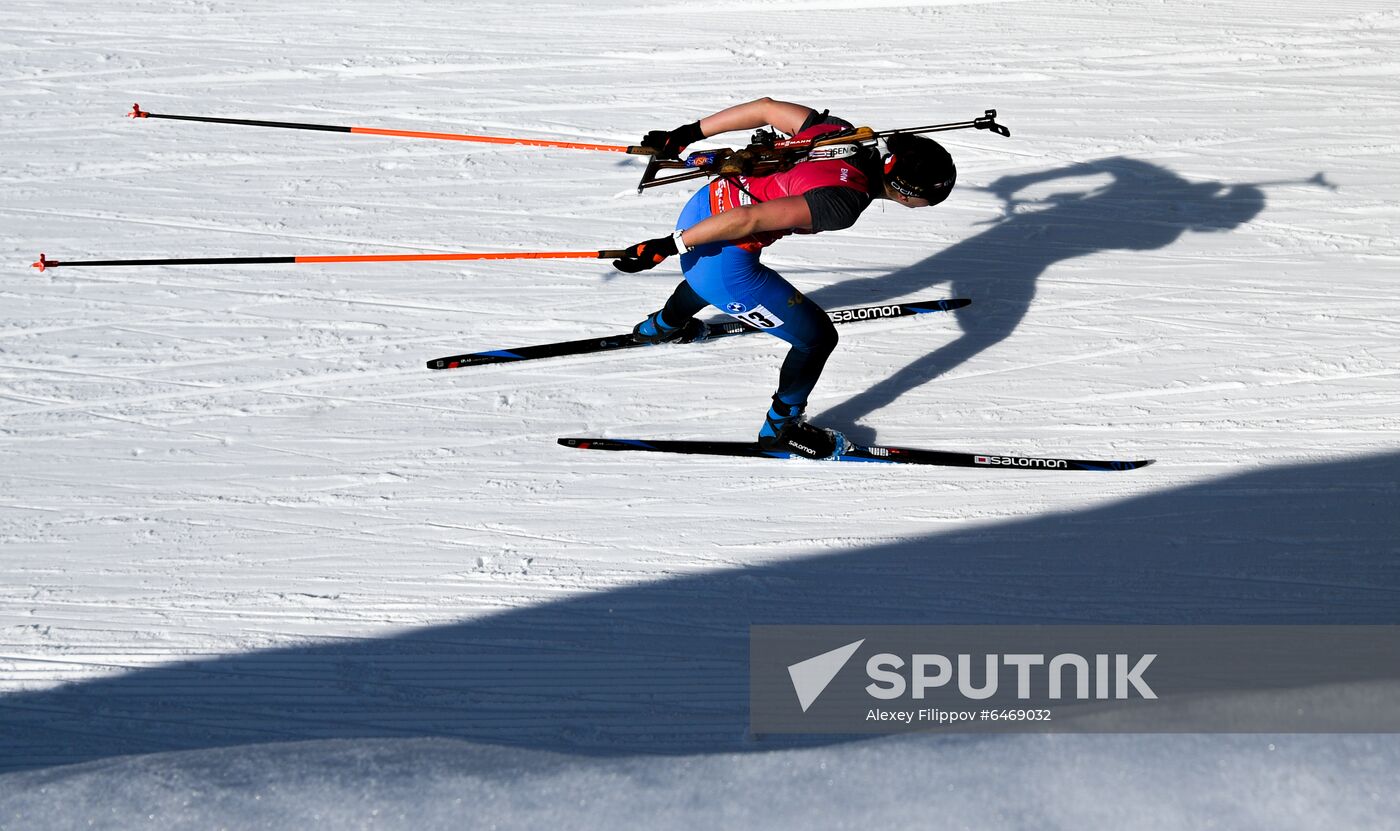 Slovenia Biathlon Worlds Women Mass Start