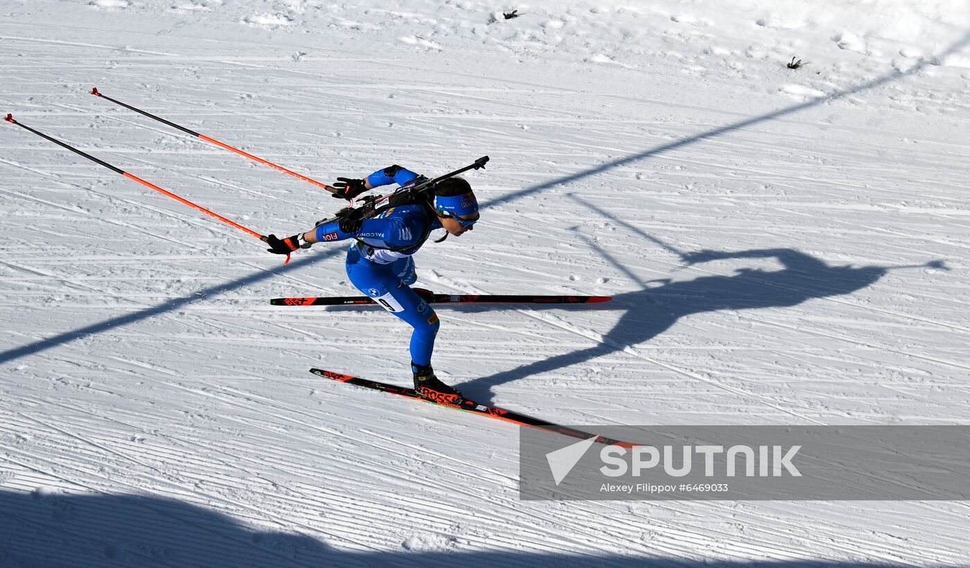 Slovenia Biathlon Worlds Women Mass Start