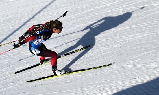 Slovenia Biathlon Worlds Women Mass Start