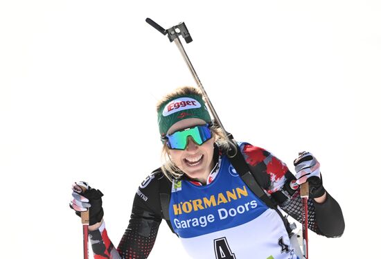 Slovenia Biathlon Worlds Women Mass Start