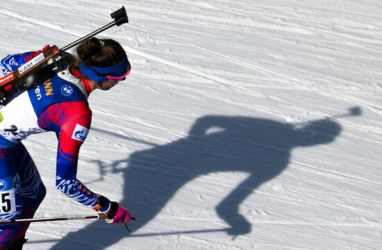 Slovenia Biathlon Worlds Women Mass Start