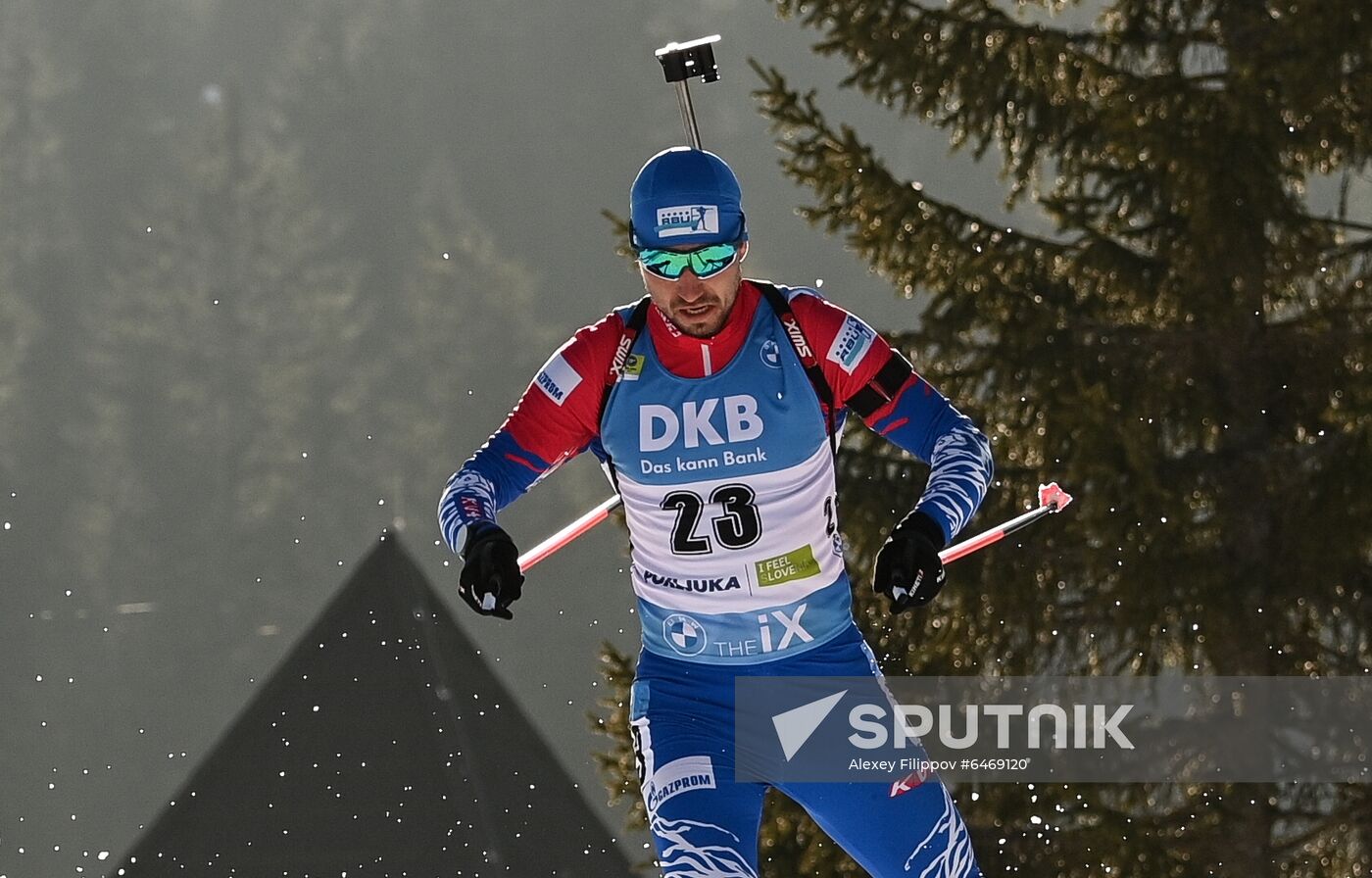 Slovenia Biathlon Worlds Men Mass Start