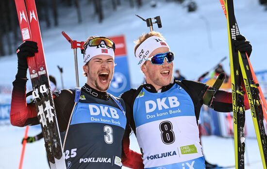 Slovenia Biathlon Worlds Men Mass Start