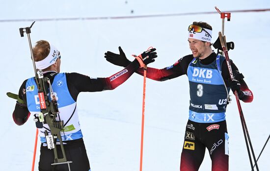 Slovenia Biathlon Worlds Men Mass Start