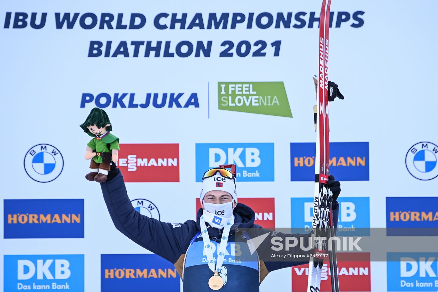 Slovenia Biathlon Worlds Men Mass Start