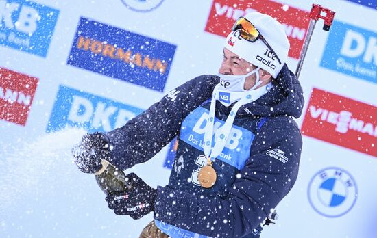 Slovenia Biathlon Worlds Men Mass Start