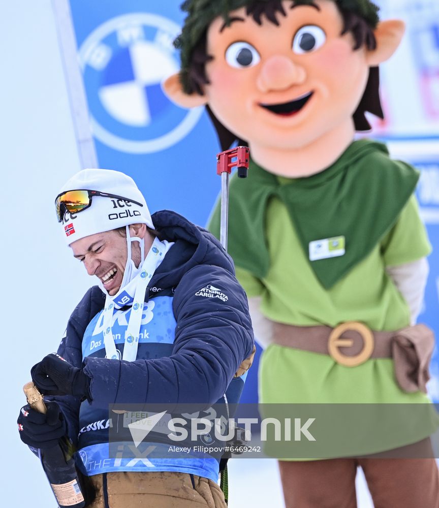 Slovenia Biathlon Worlds Men Mass Start