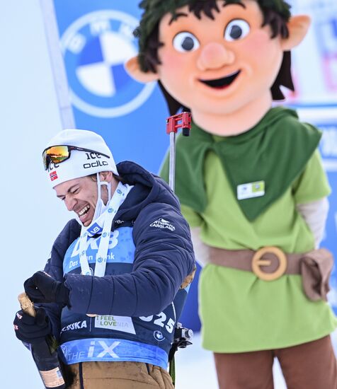 Slovenia Biathlon Worlds Men Mass Start