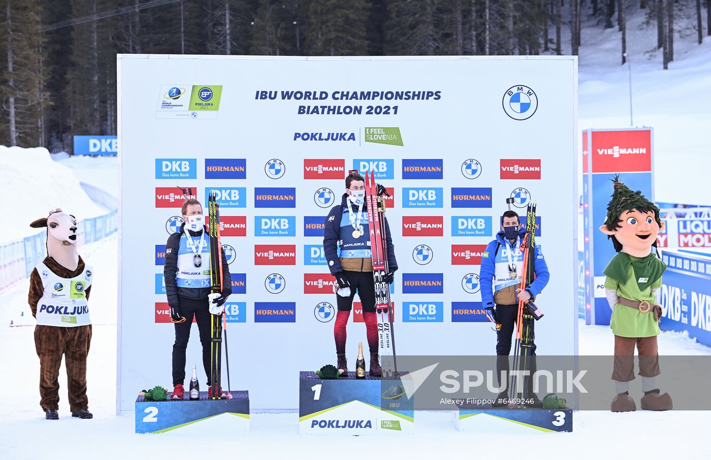 Slovenia Biathlon Worlds Men Mass Start