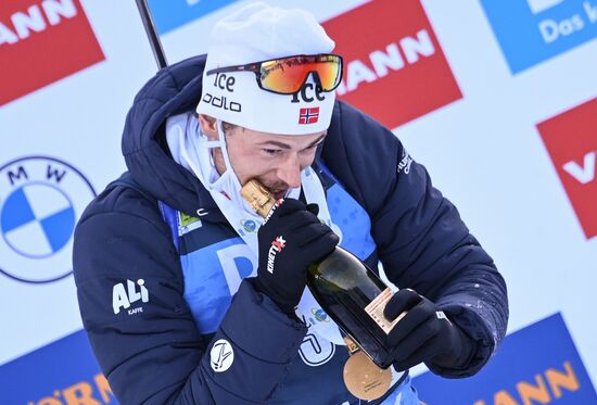 Slovenia Biathlon Worlds Men Mass Start