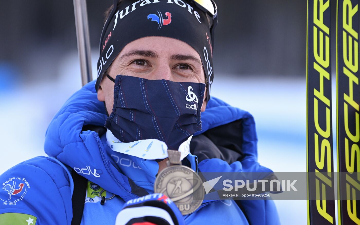 Slovenia Biathlon Worlds Men Mass Start