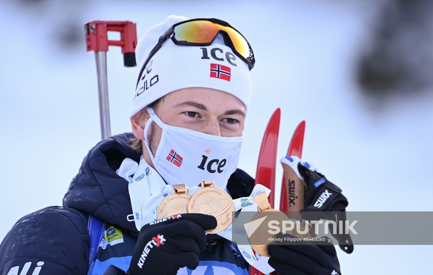 Slovenia Biathlon Worlds Men Mass Start