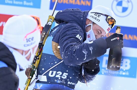 Slovenia Biathlon Worlds Men Mass Start