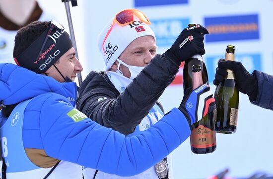 Slovenia Biathlon Worlds Men Mass Start
