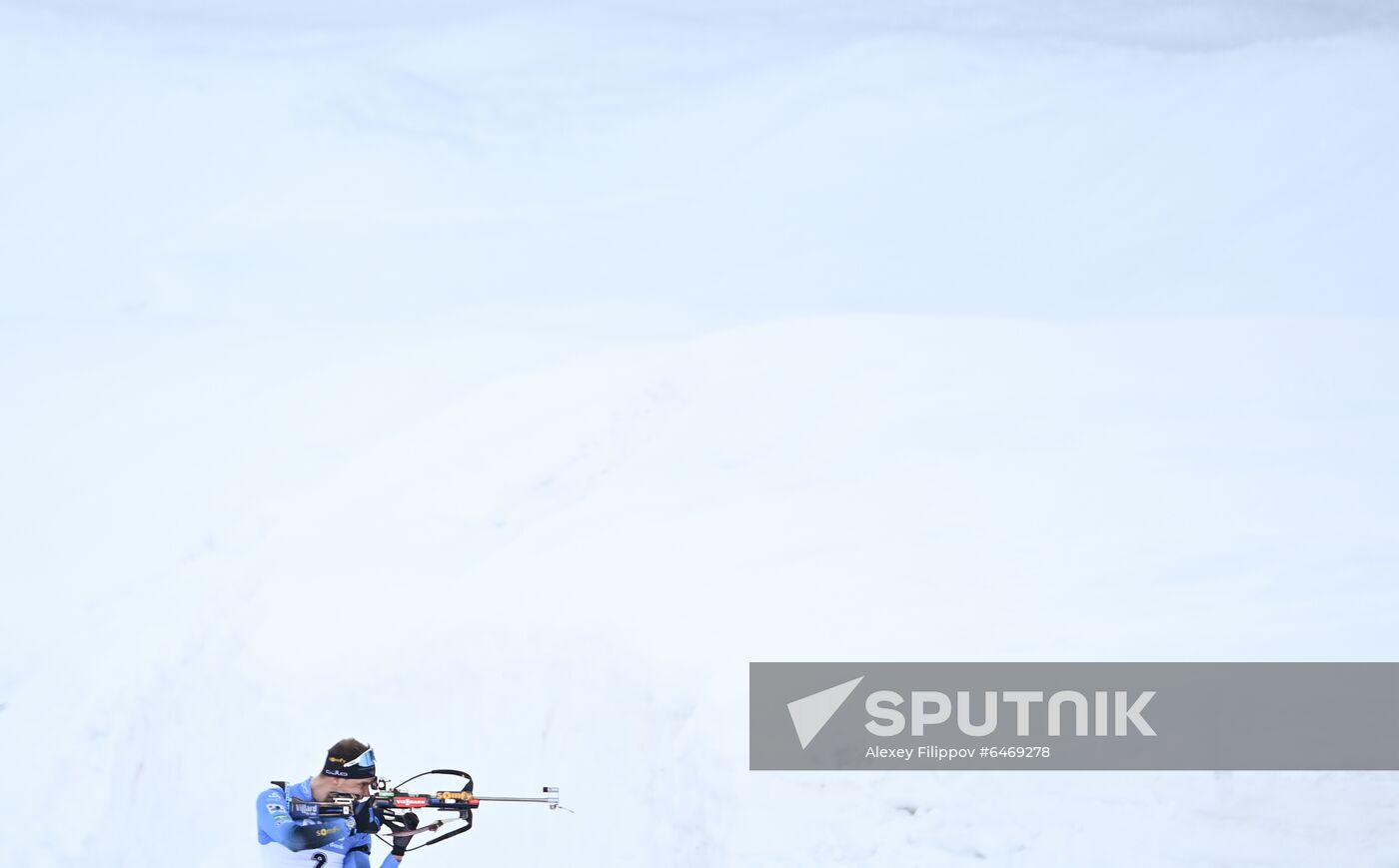 Slovenia Biathlon Worlds Men Mass Start