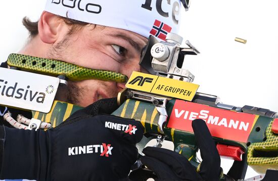 Slovenia Biathlon Worlds Men Mass Start