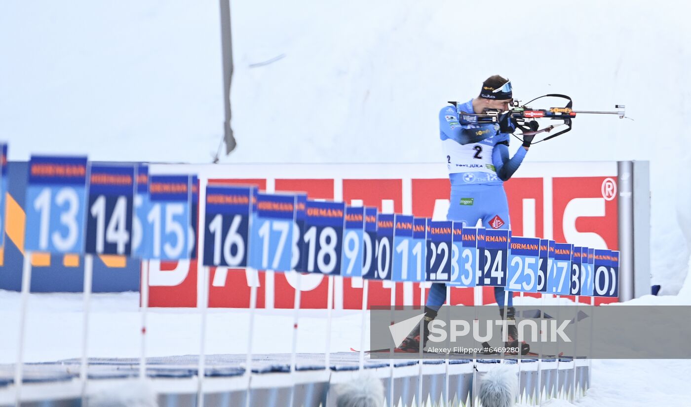 Slovenia Biathlon Worlds Men Mass Start