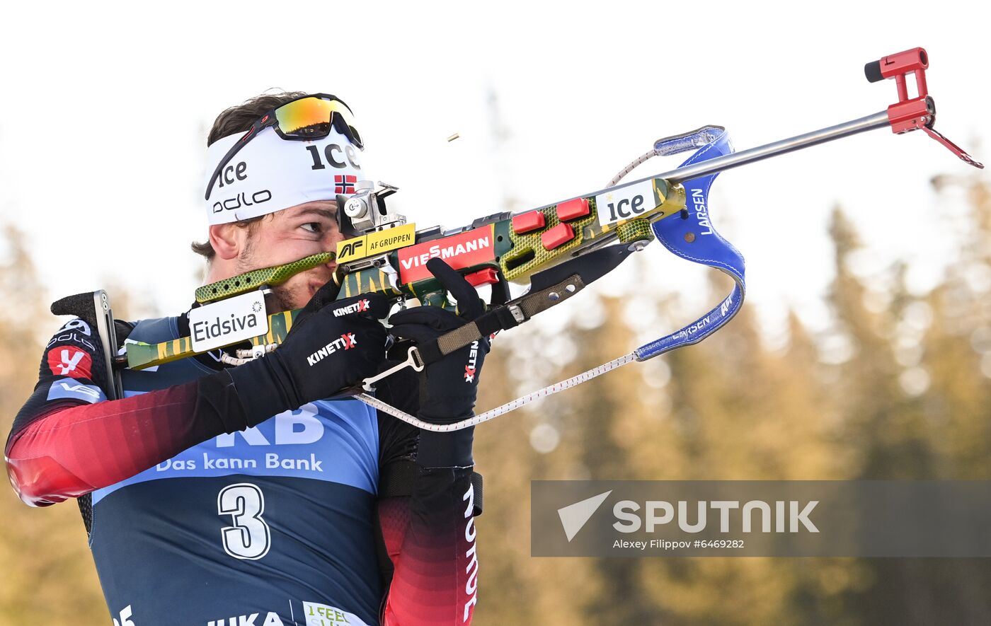 Slovenia Biathlon Worlds Men Mass Start