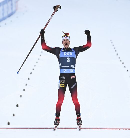Slovenia Biathlon Worlds Men Mass Start
