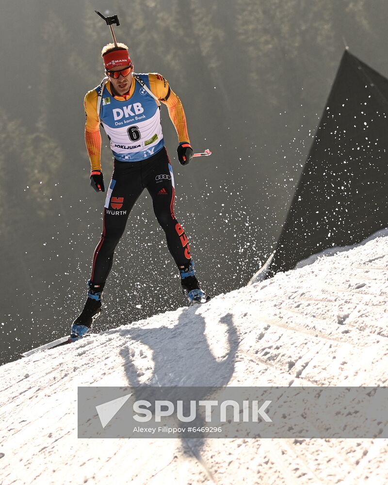 Slovenia Biathlon Worlds Men Mass Start